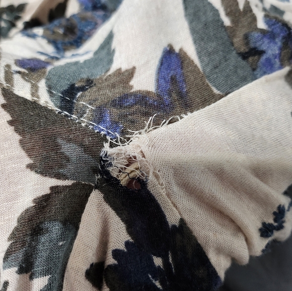 Free People Floral Cold Shoulder Top - Picture 7 of 7